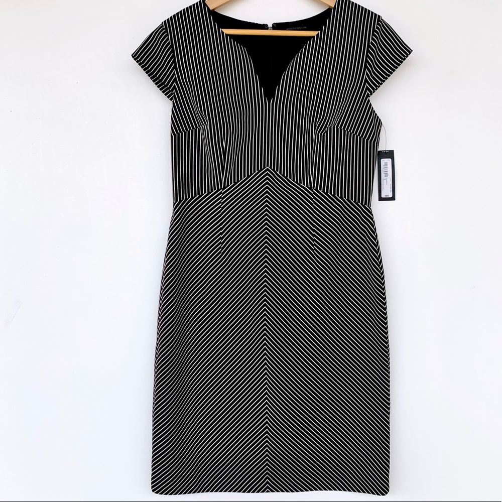 NWT Worthington Striped Black & White Dress